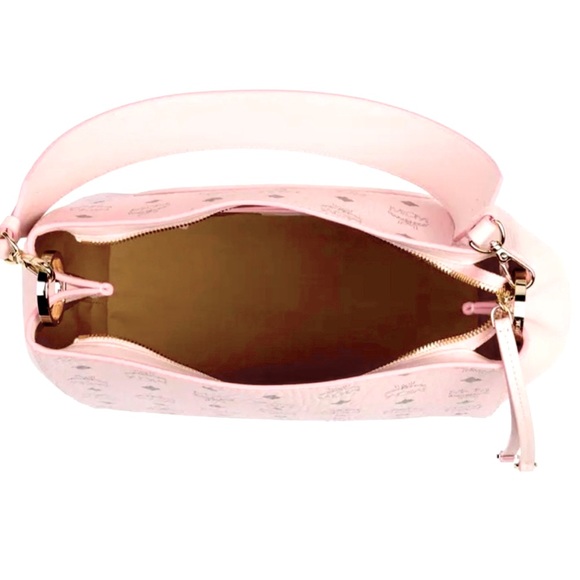 BNWT MCM MEDIUM AREN SOFT PINK HOBO SHOULDER CROSSBODY BAG - Picture 7 of 15